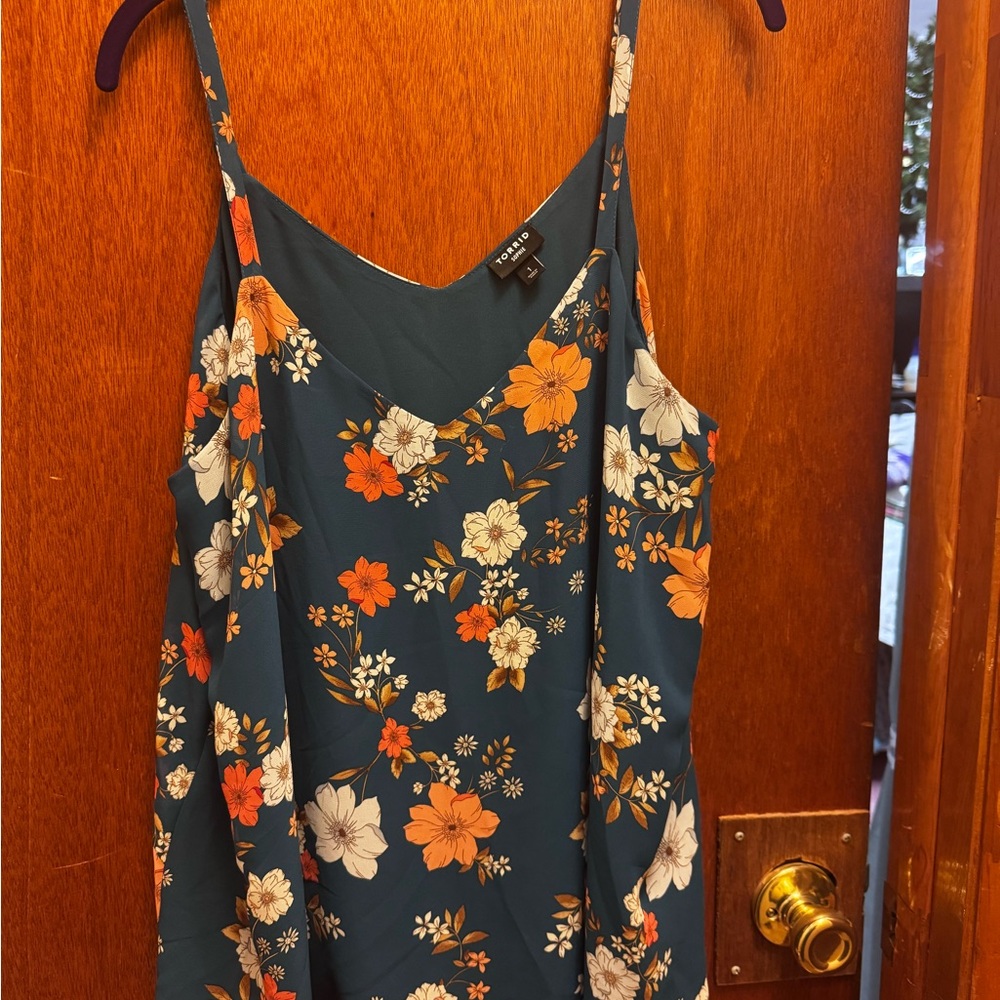 Torrid Teal Floral Camisole